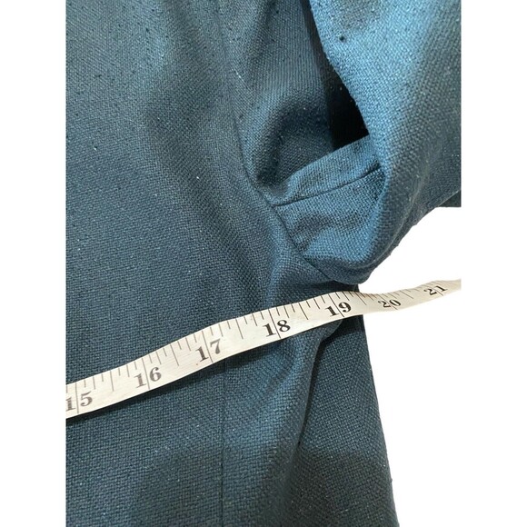 Vintage Coat 100% Silk Blazer Womens Size L Nylon Lined By Christopher And Banks - Picture 5 of 12